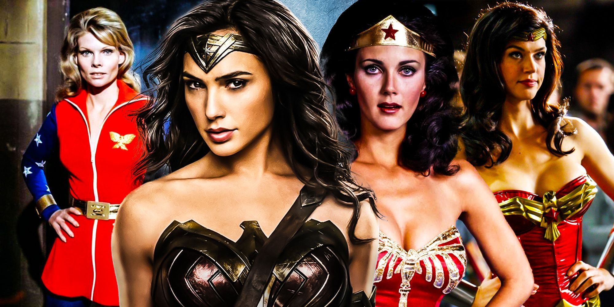Every actor who played live action wonder woman Gal Gadot lynda carter Cathy Lee Crosby Adrienne Palicki